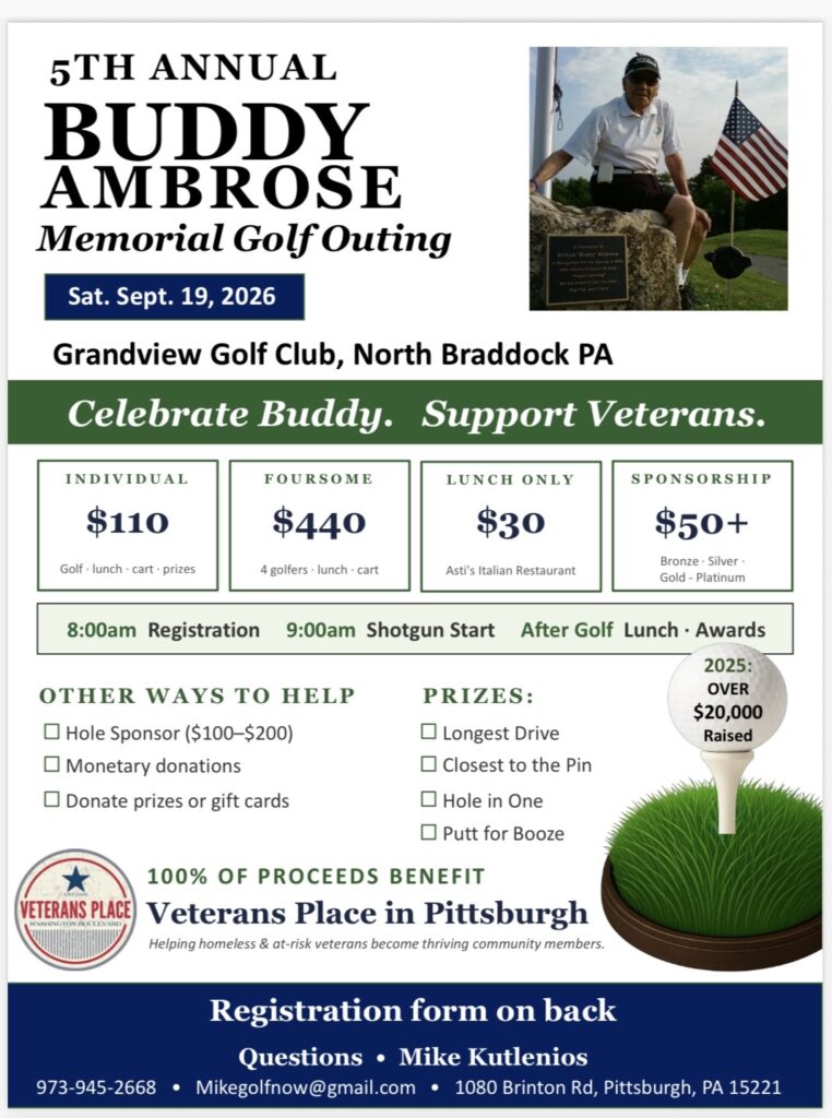 Veterans Place Expands September Outreach With Memorial Golf Outing and Pittsburgh Recovery Walk